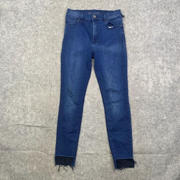 Mott & Bow High Rise Skinny Stretch Blue Jeans Women’s Size 29x28L (27x27) - Picture 1 of 12